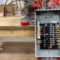 Electrical panel installed