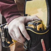 man with power drill